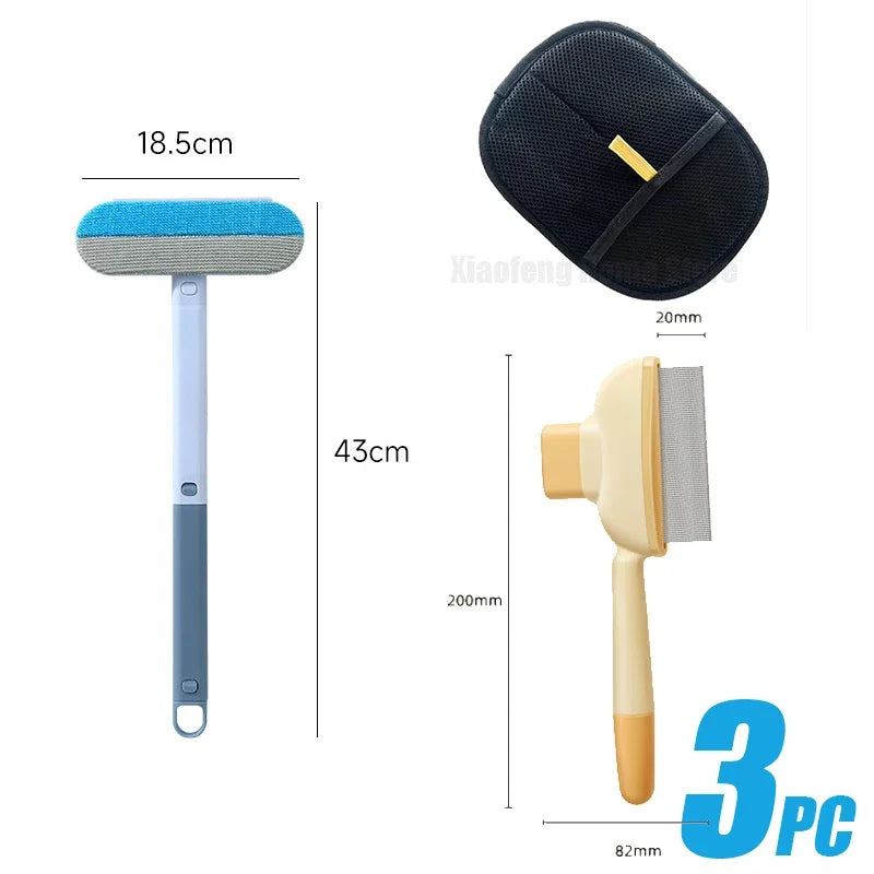 4 in 1 Multi-function Brusher Pet Cat Hair Remover Brush Manual Lint Dog Hair Cleaner Remover Carpet Bed Hair Tools