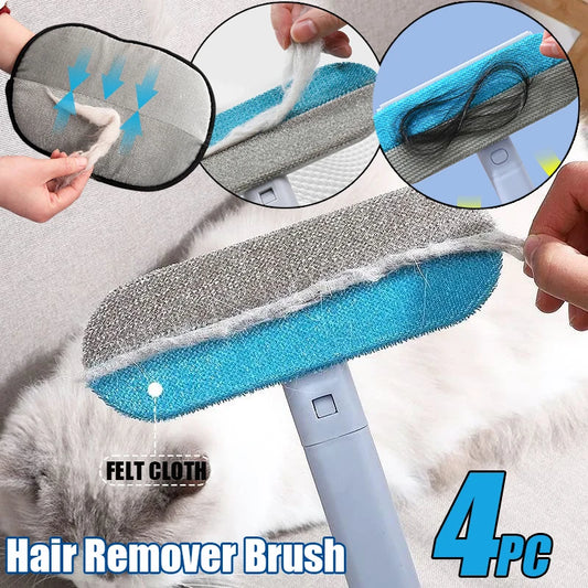 4 in 1 Multi-function Brusher Pet Cat Hair Remover Brush Manual Lint Dog Hair Cleaner Remover Carpet Bed Hair Tools